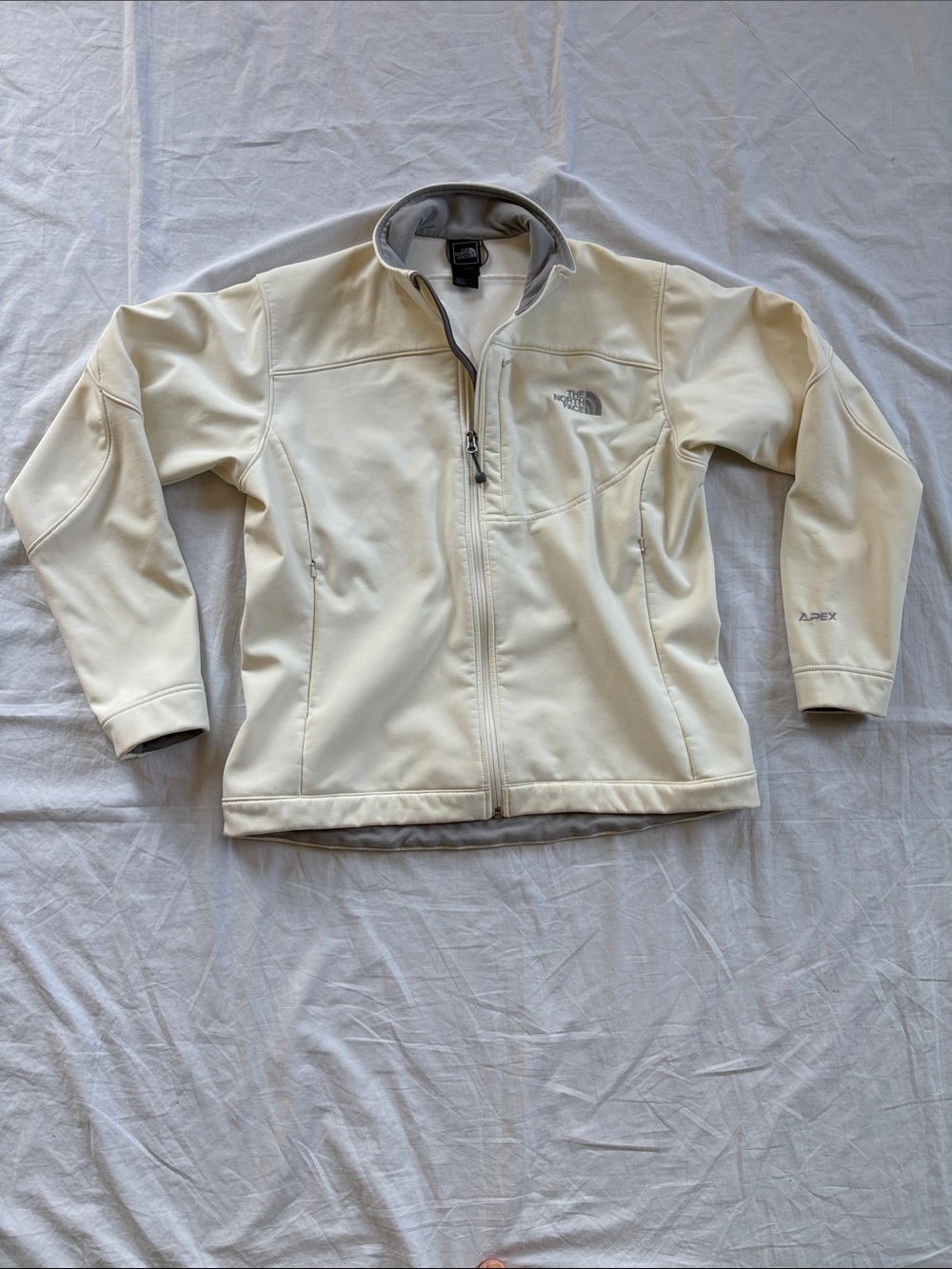 North Face Apex Bionic Soft Shell Jacket Womens Large Cream